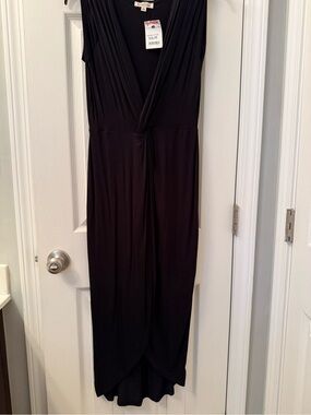 Rolla Coster Black Twist-Front Maxi Dress